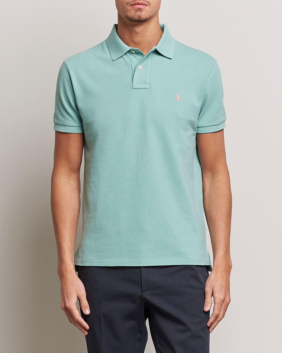 Homme | Polos | Polo Ralph Lauren | Custom Slim Fit Polo Essex Green