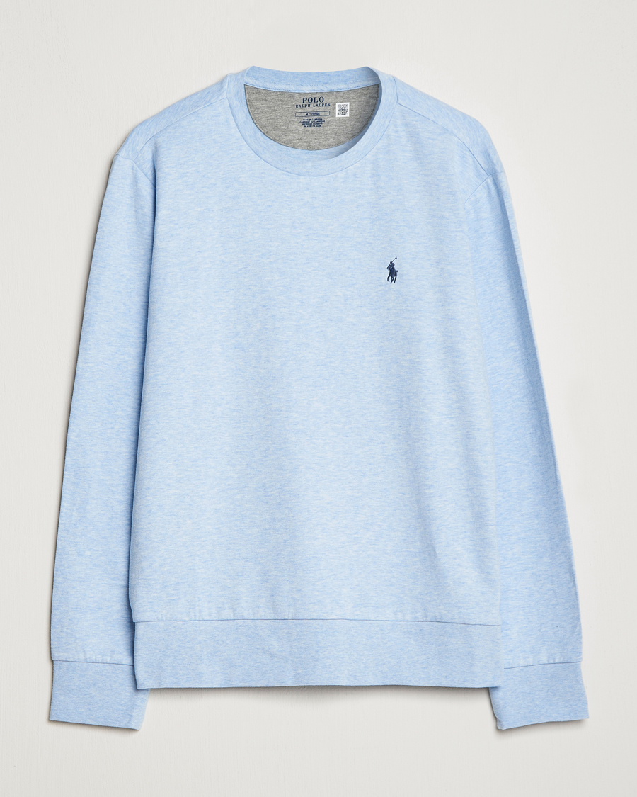 Homme | Pulls Et Tricots | Polo Ralph Lauren | Double Knitted Jersey Sweatshirt Elite Blue Heather