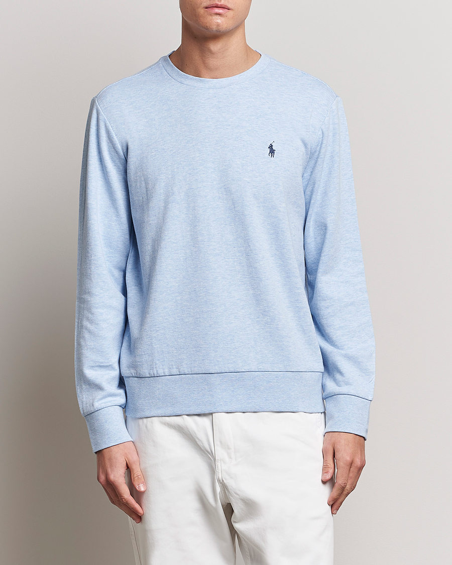 Homme | Pulls Et Tricots | Polo Ralph Lauren | Double Knitted Jersey Sweatshirt Elite Blue Heather