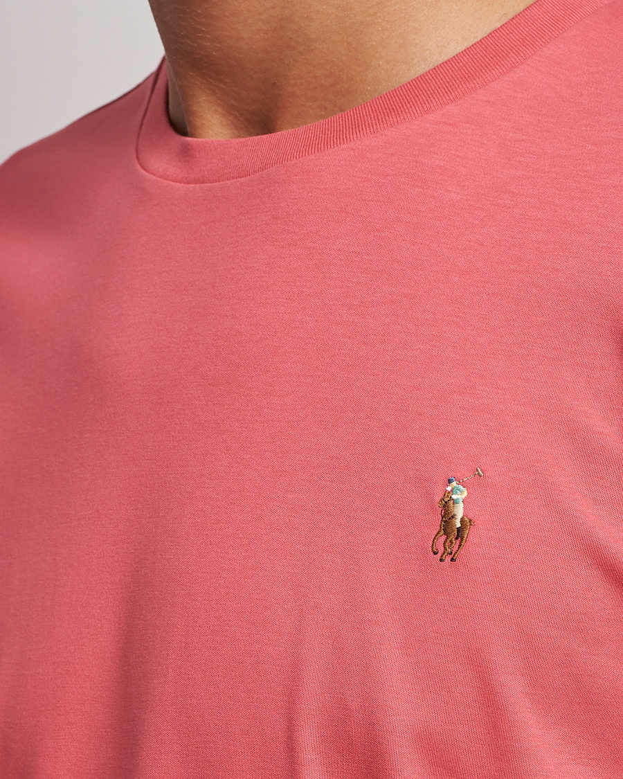 Homme | T-shirts | Polo Ralph Lauren | Luxury Pima Cotton Crew Neck T-Shirt Red Sky