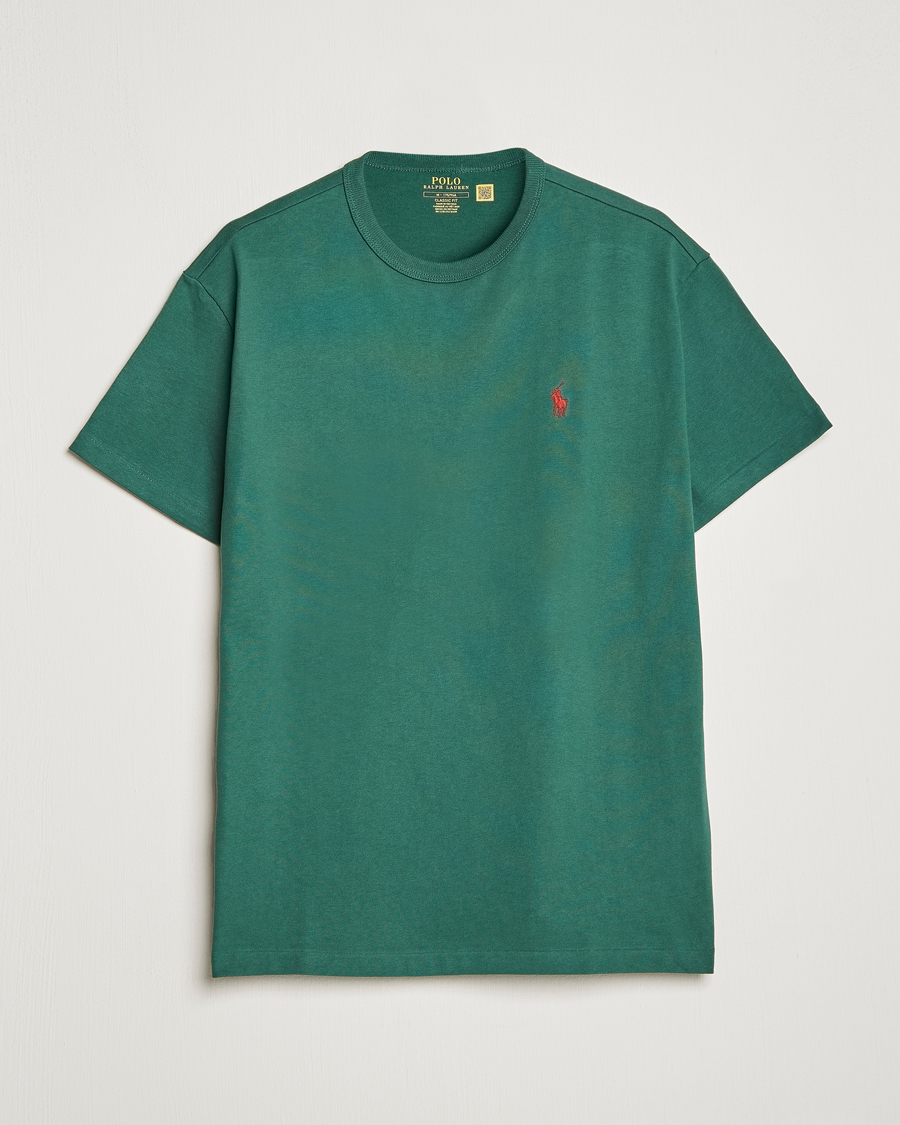 Homme | T-shirts | Polo Ralph Lauren | Heavyweight Crew Neck T-Shirt Washed Forest