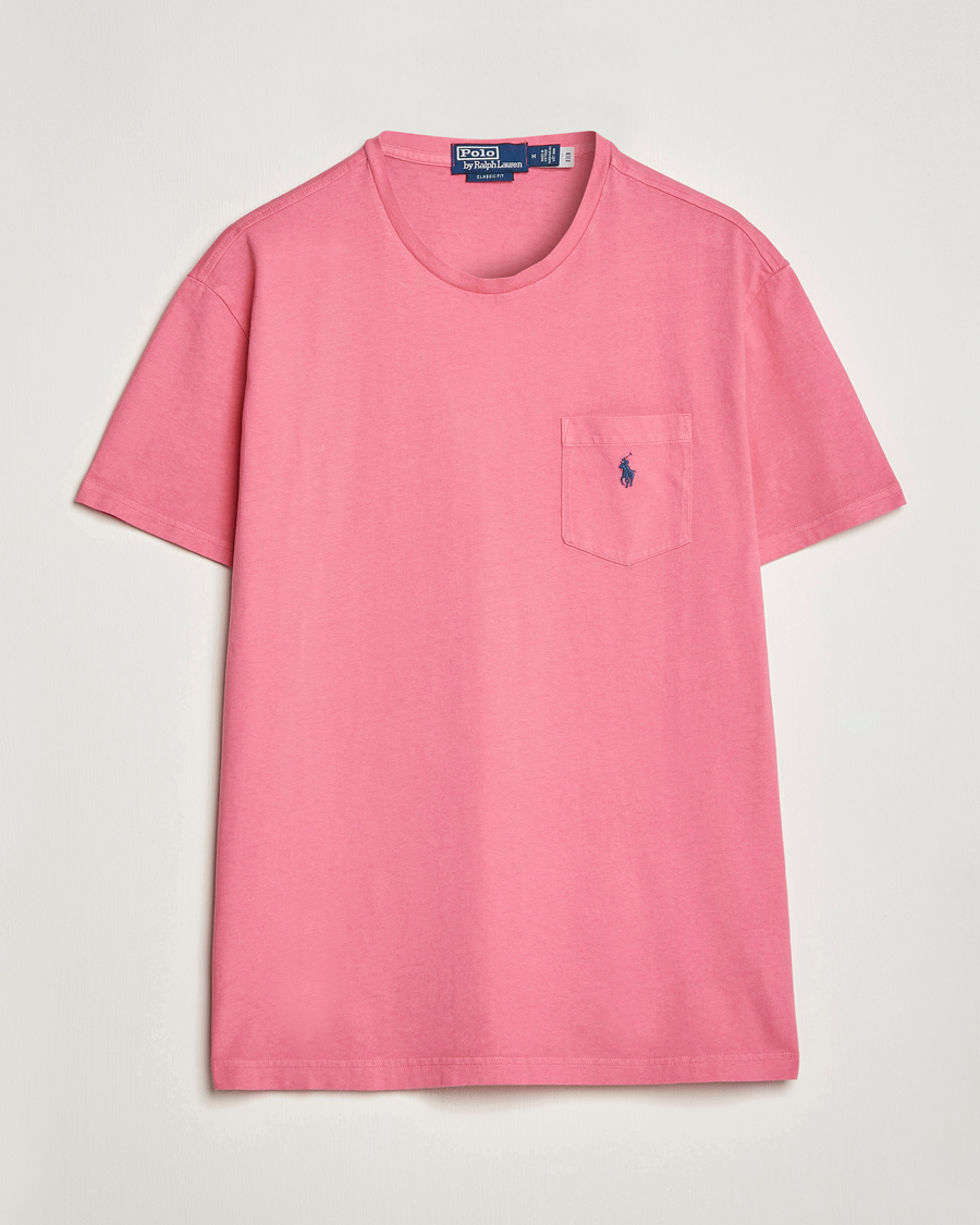 Homme | T-shirts | Polo Ralph Lauren | Cotton/Linen Crew Neck T-Shirt Red Sky