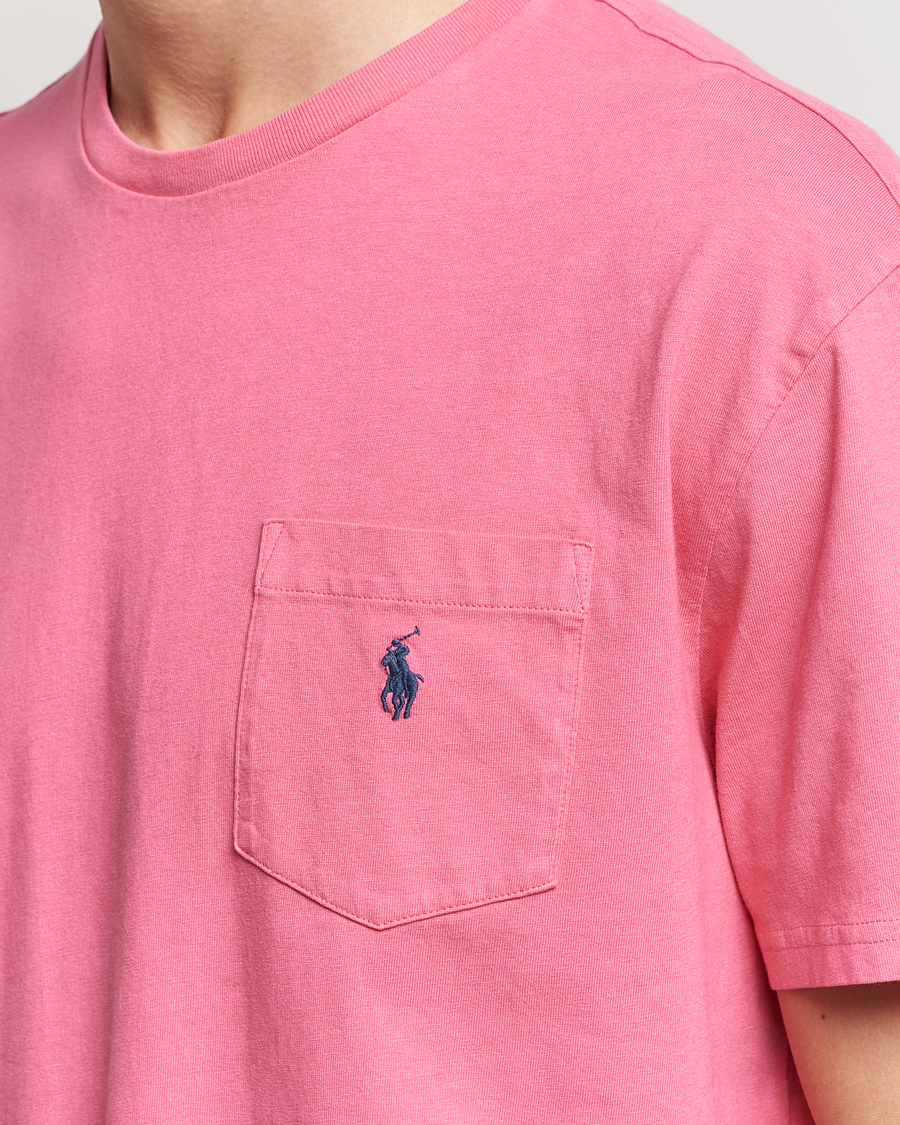 Homme | T-shirts | Polo Ralph Lauren | Cotton/Linen Crew Neck T-Shirt Red Sky