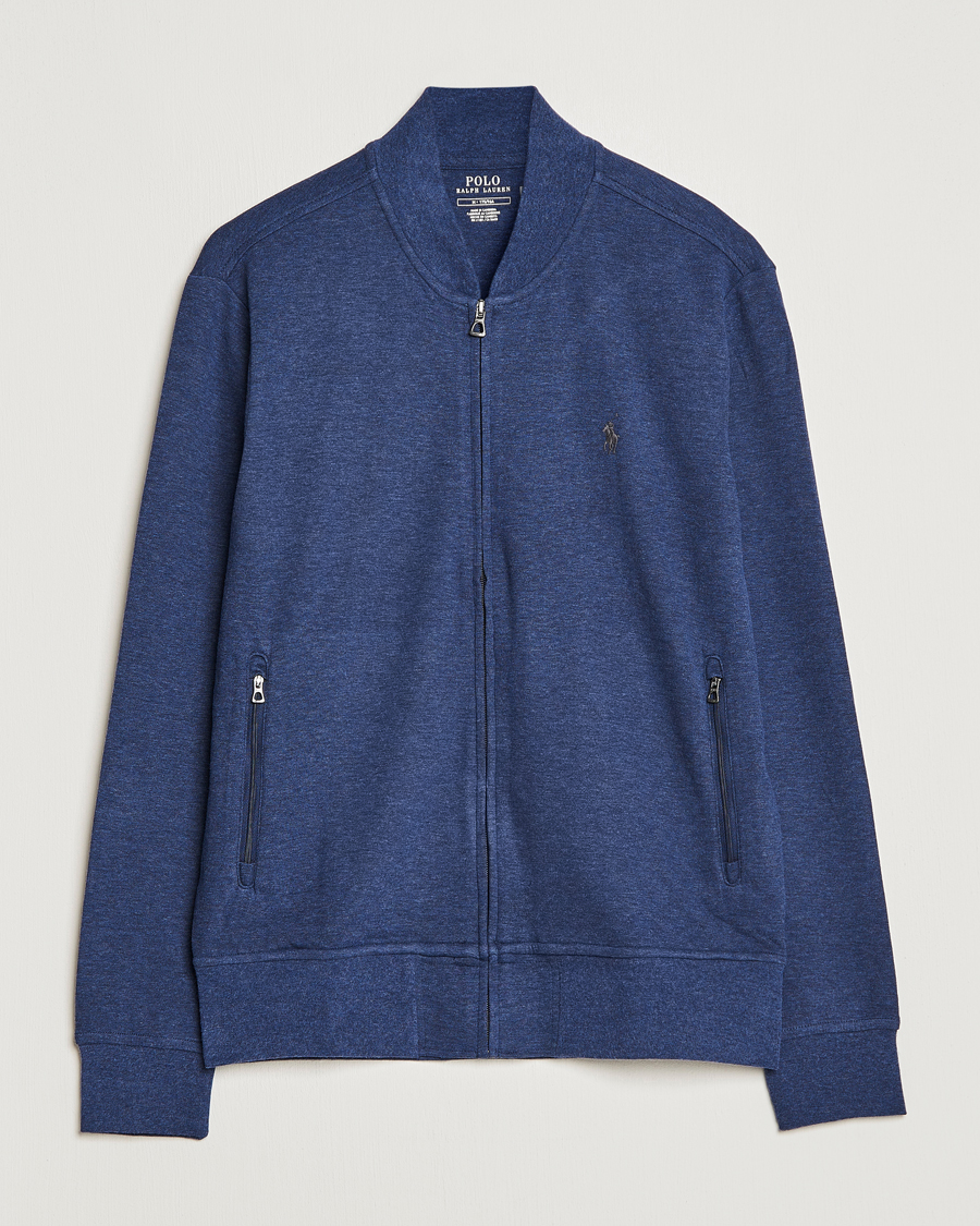 Homme | Pulls Et Tricots | Polo Ralph Lauren | Double Knit Full-Zip Sweater Spring Navy Heather