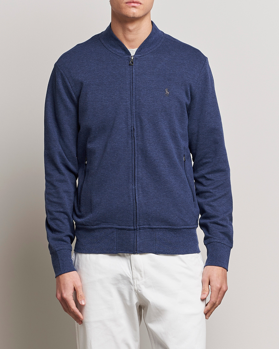 Homme | Pulls Et Tricots | Polo Ralph Lauren | Double Knit Full-Zip Sweater Spring Navy Heather
