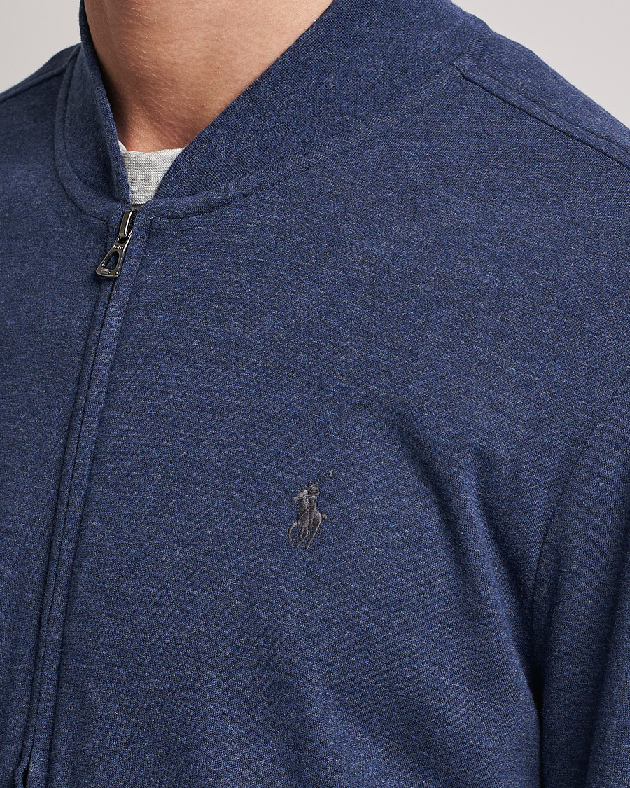Homme | Pulls Et Tricots | Polo Ralph Lauren | Double Knit Full-Zip Sweater Spring Navy Heather
