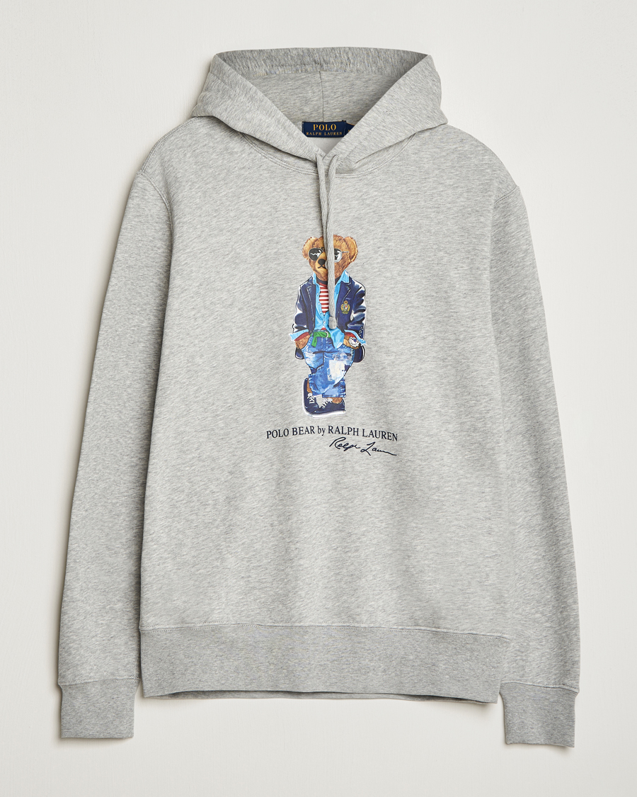 Homme | Pulls Et Tricots | Polo Ralph Lauren | Printed Regatta Bear Hoodie Andover Heather