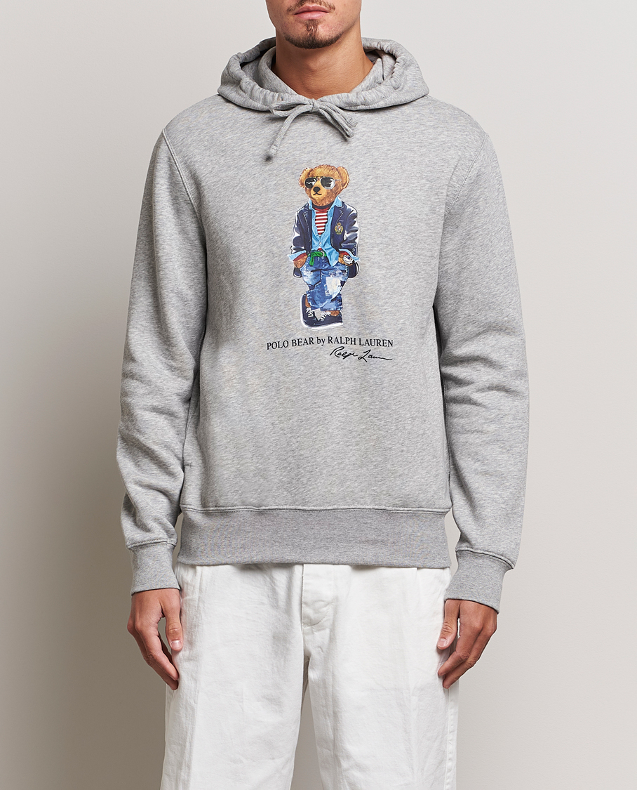 Homme | Pulls Et Tricots | Polo Ralph Lauren | Printed Regatta Bear Hoodie Andover Heather