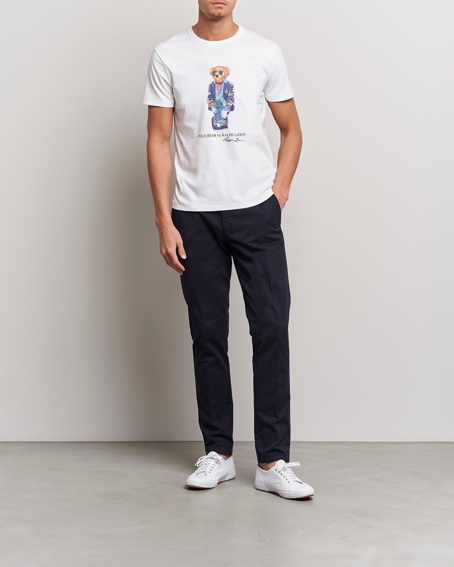 Homme | T-shirts | Polo Ralph Lauren | Printed Regatta Bear Crew Neck T-Shirt White