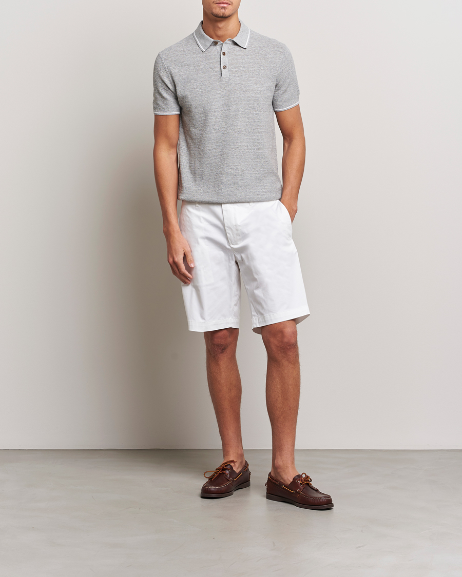 Homme | Polos | Polo Ralph Lauren | Cotton/Linen Textured Polo Andover Heather