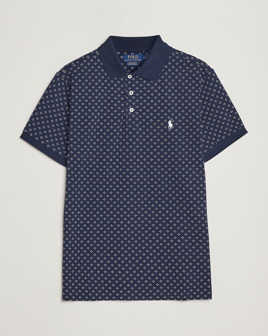 Homme | Polos | Polo Ralph Lauren | Custom Slim Fit Diamond Dots Polo Newport Navy