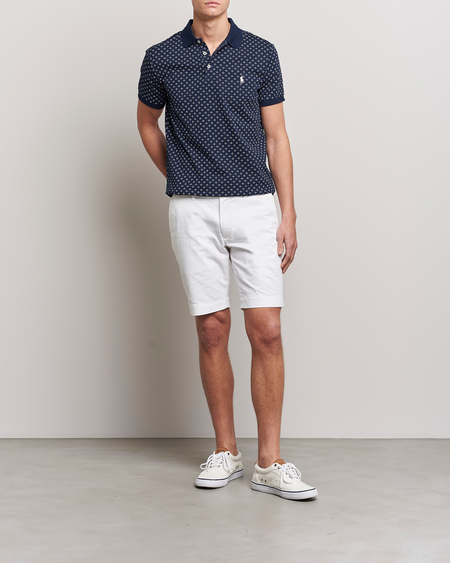 Homme | Polos | Polo Ralph Lauren | Custom Slim Fit Diamond Dots Polo Newport Navy