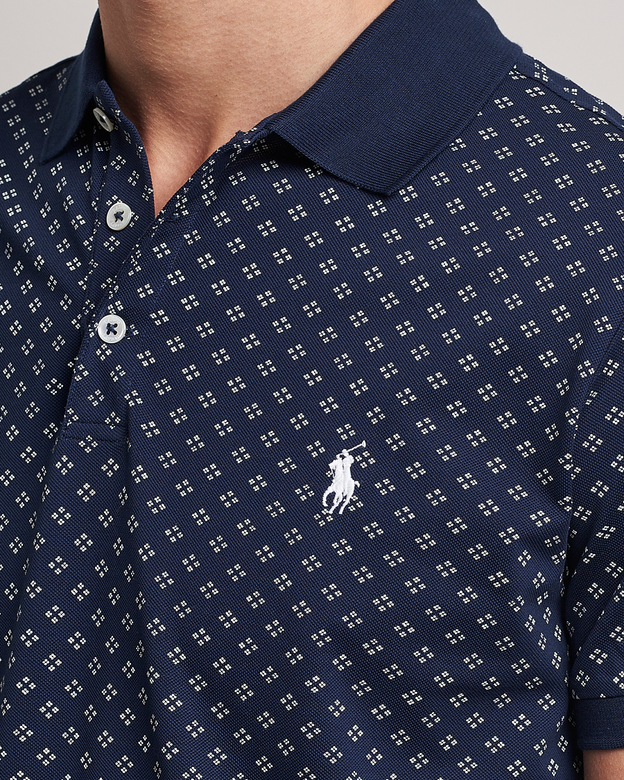 Homme | Polos | Polo Ralph Lauren | Custom Slim Fit Diamond Dots Polo Newport Navy
