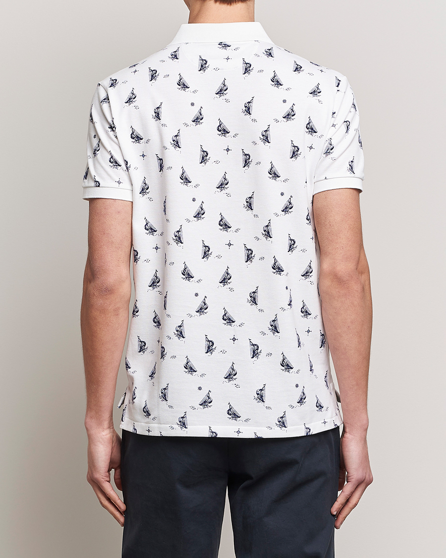 Homme | Polos | Polo Ralph Lauren | Custom Slim Fit Sailboats Polo White
