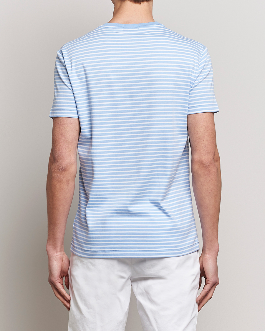 Homme | T-shirts | Polo Ralph Lauren | Luxury Pima Cotton Striped T-shirt Blue/White