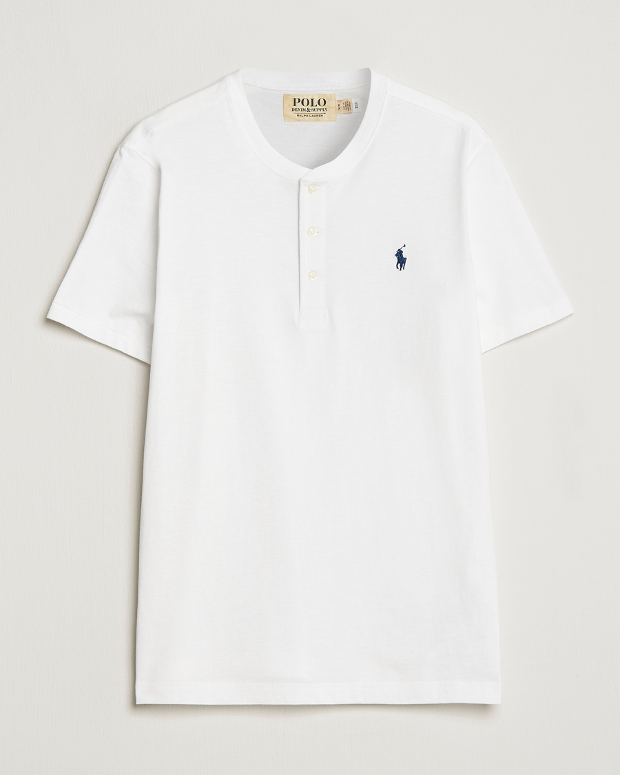Homme | T-shirts | Polo Ralph Lauren | Slub Jersey Henley T-Shirt White