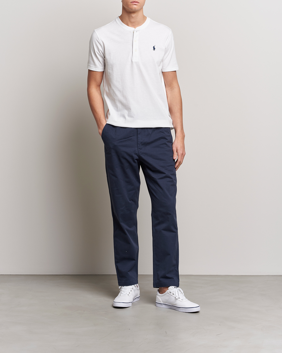 Homme | T-shirts | Polo Ralph Lauren | Slub Jersey Henley T-Shirt White