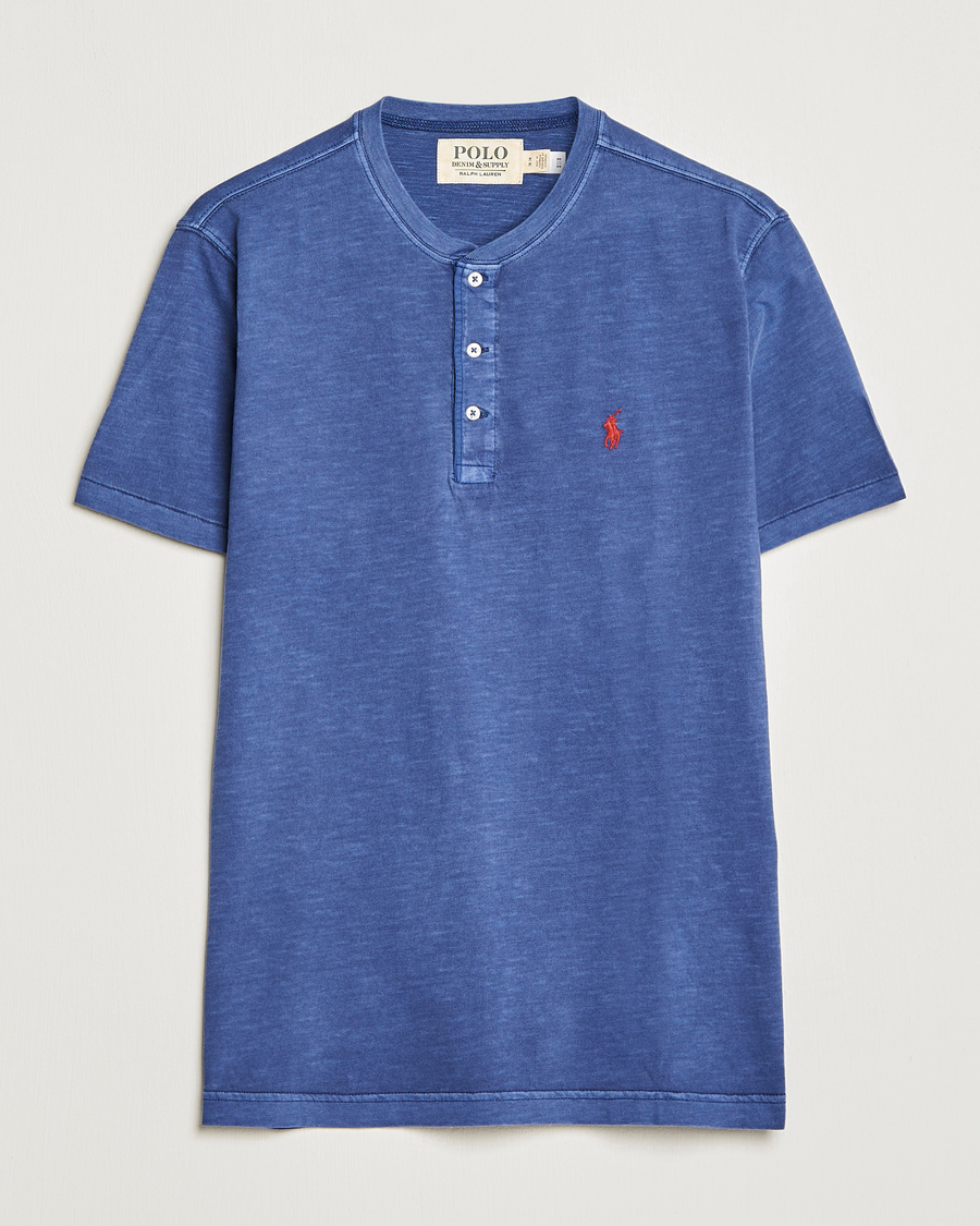 Homme | T-shirts | Polo Ralph Lauren | Slub Jersey Henley T-Shirt Light Navy