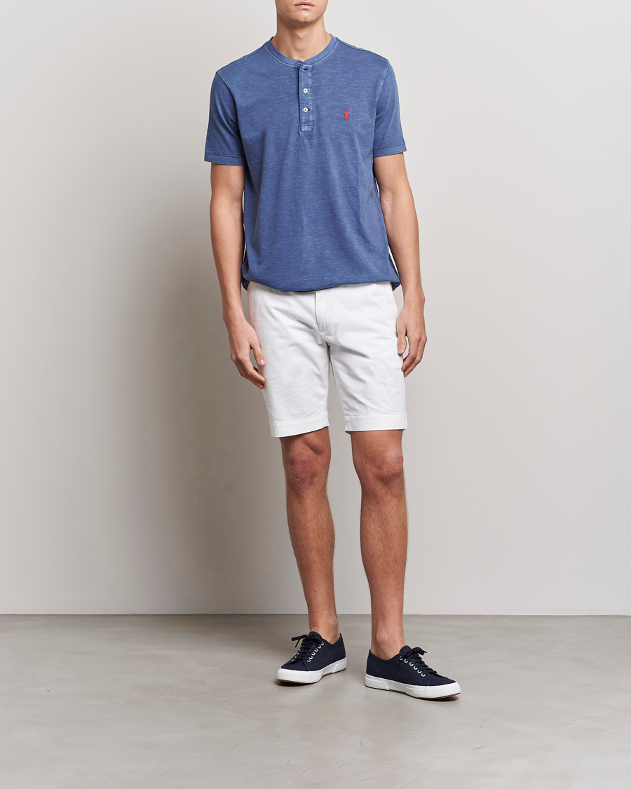 Homme | T-shirts | Polo Ralph Lauren | Slub Jersey Henley T-Shirt Light Navy