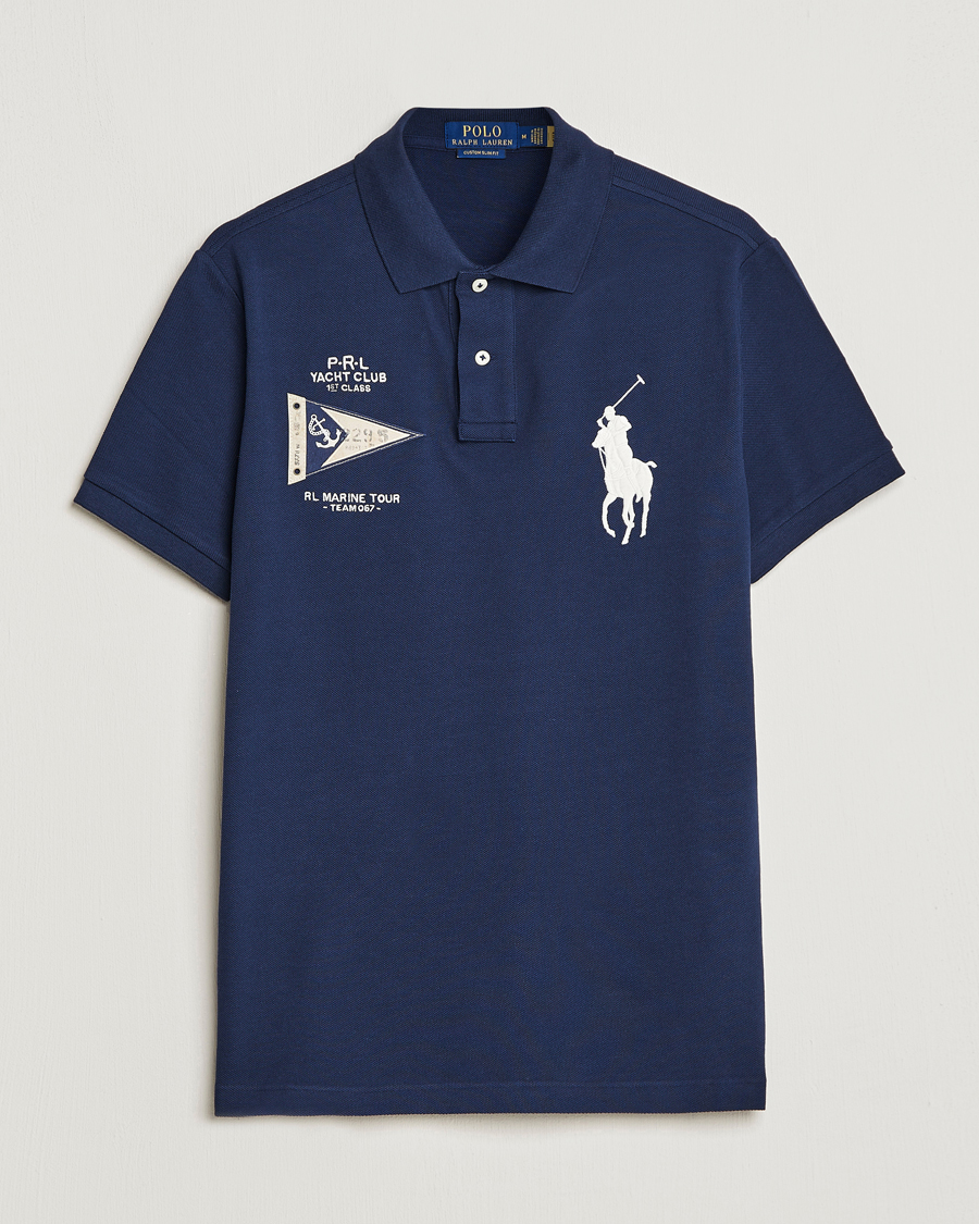 Homme | Polos | Polo Ralph Lauren | Custom Slim Fit Regatta Polo Newport Navy