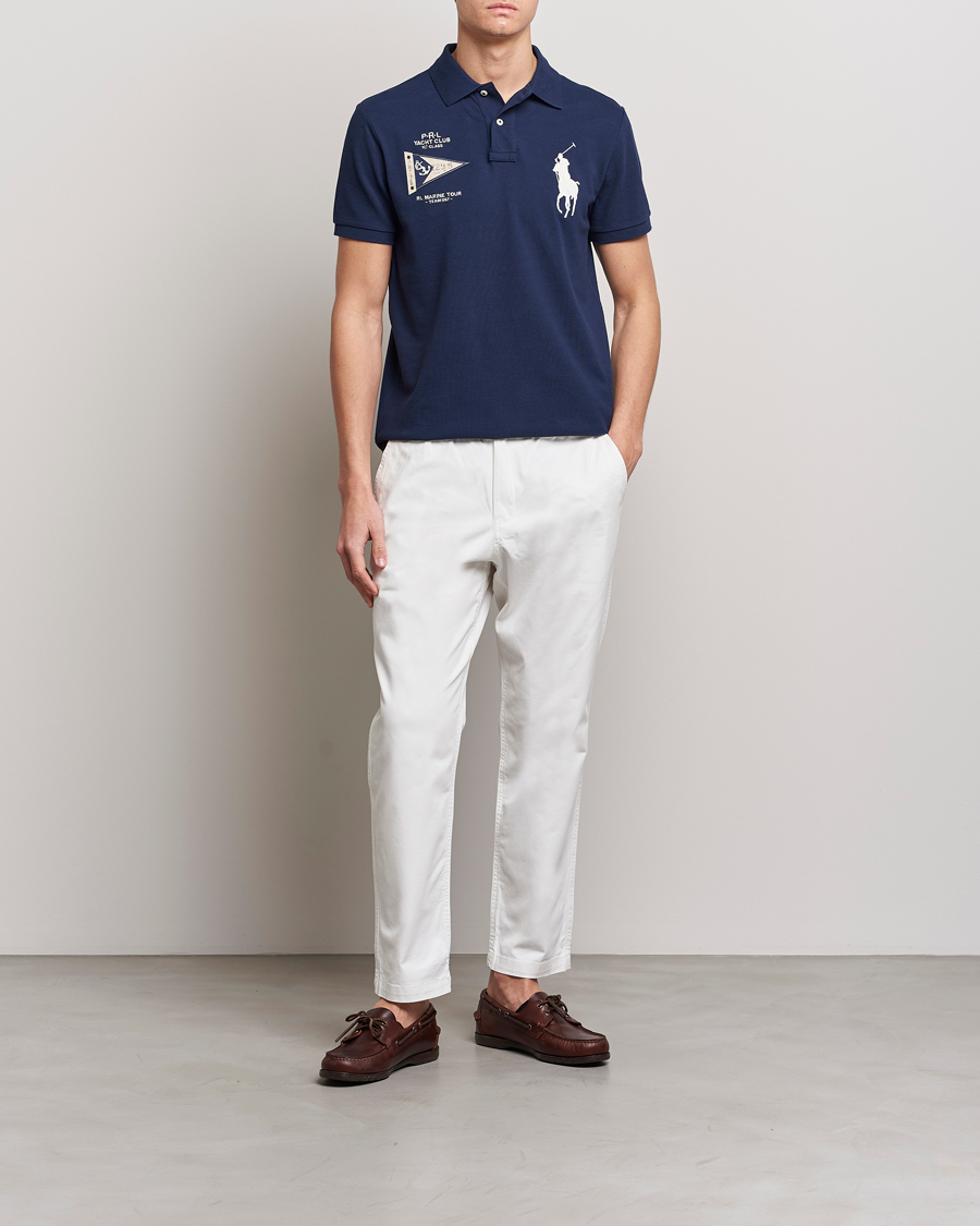 Homme | Polos | Polo Ralph Lauren | Custom Slim Fit Regatta Polo Newport Navy