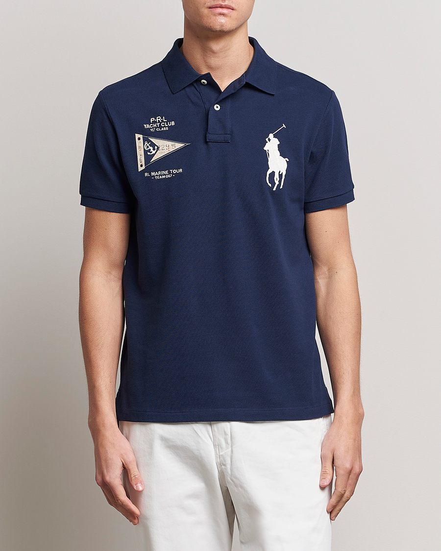 Homme | Polos | Polo Ralph Lauren | Custom Slim Fit Regatta Polo Newport Navy