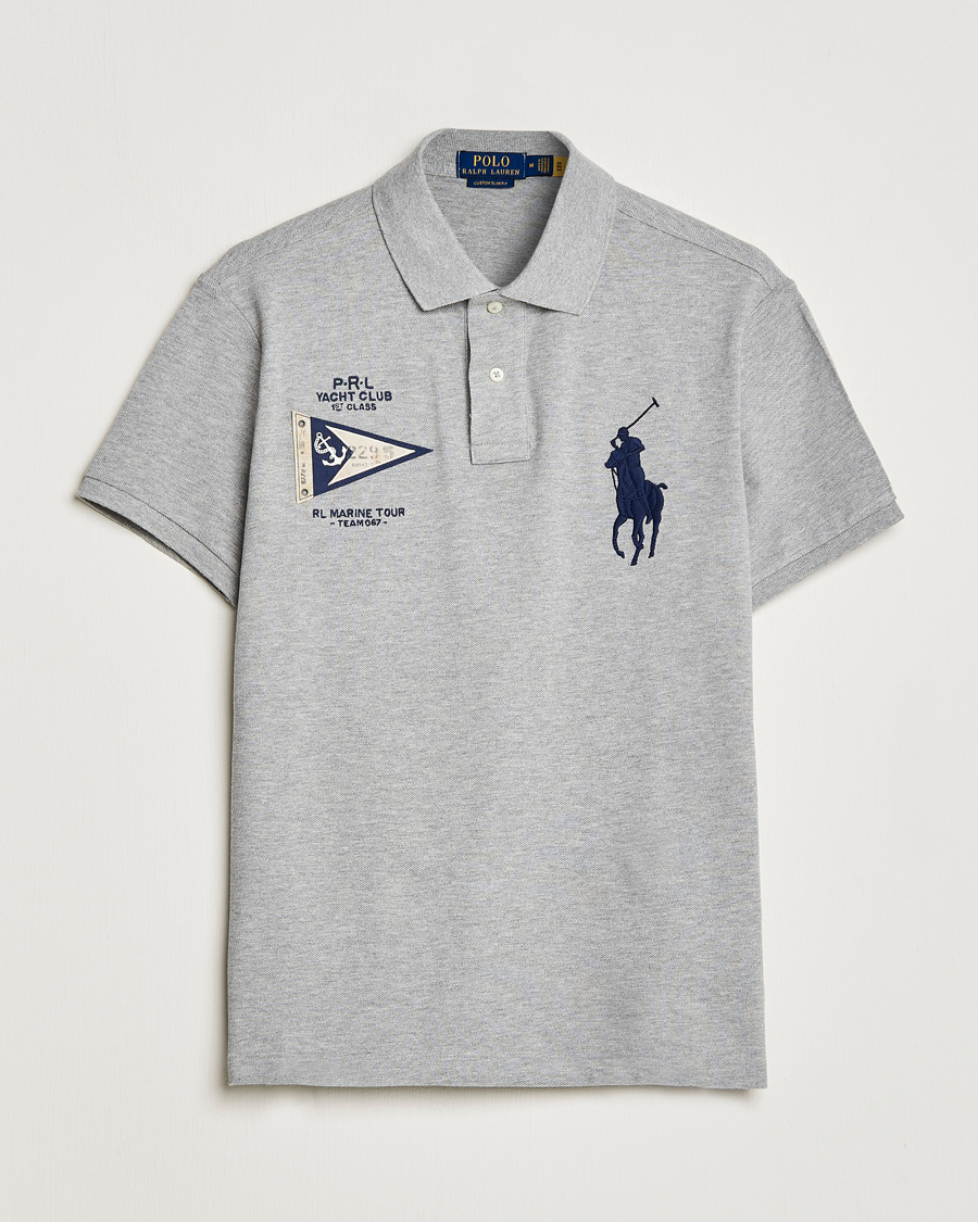 Homme | Polos | Polo Ralph Lauren | Custom Slim Fit Regatta Polo Andover Heather