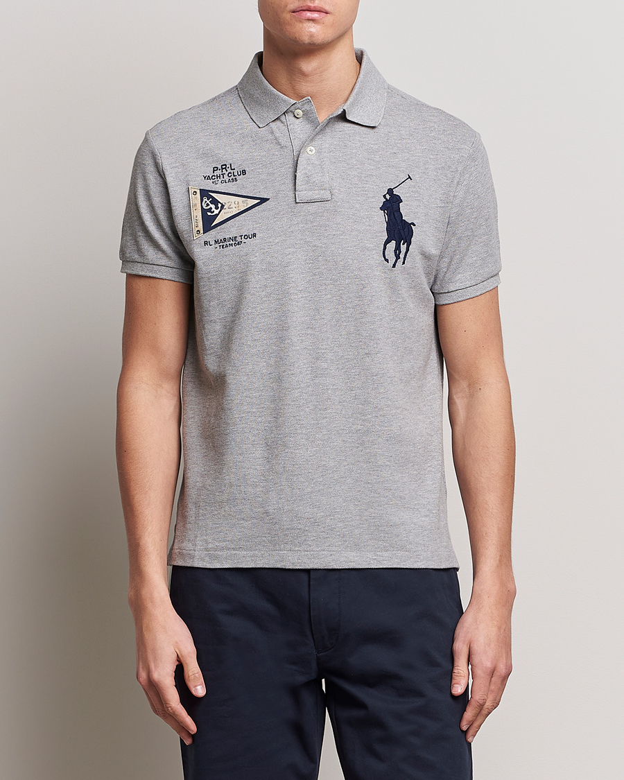 Homme | Polos | Polo Ralph Lauren | Custom Slim Fit Regatta Polo Andover Heather