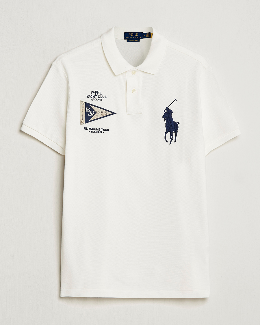 Homme | Polos | Polo Ralph Lauren | Custom Slim Fit Regatta Polo Nevis White