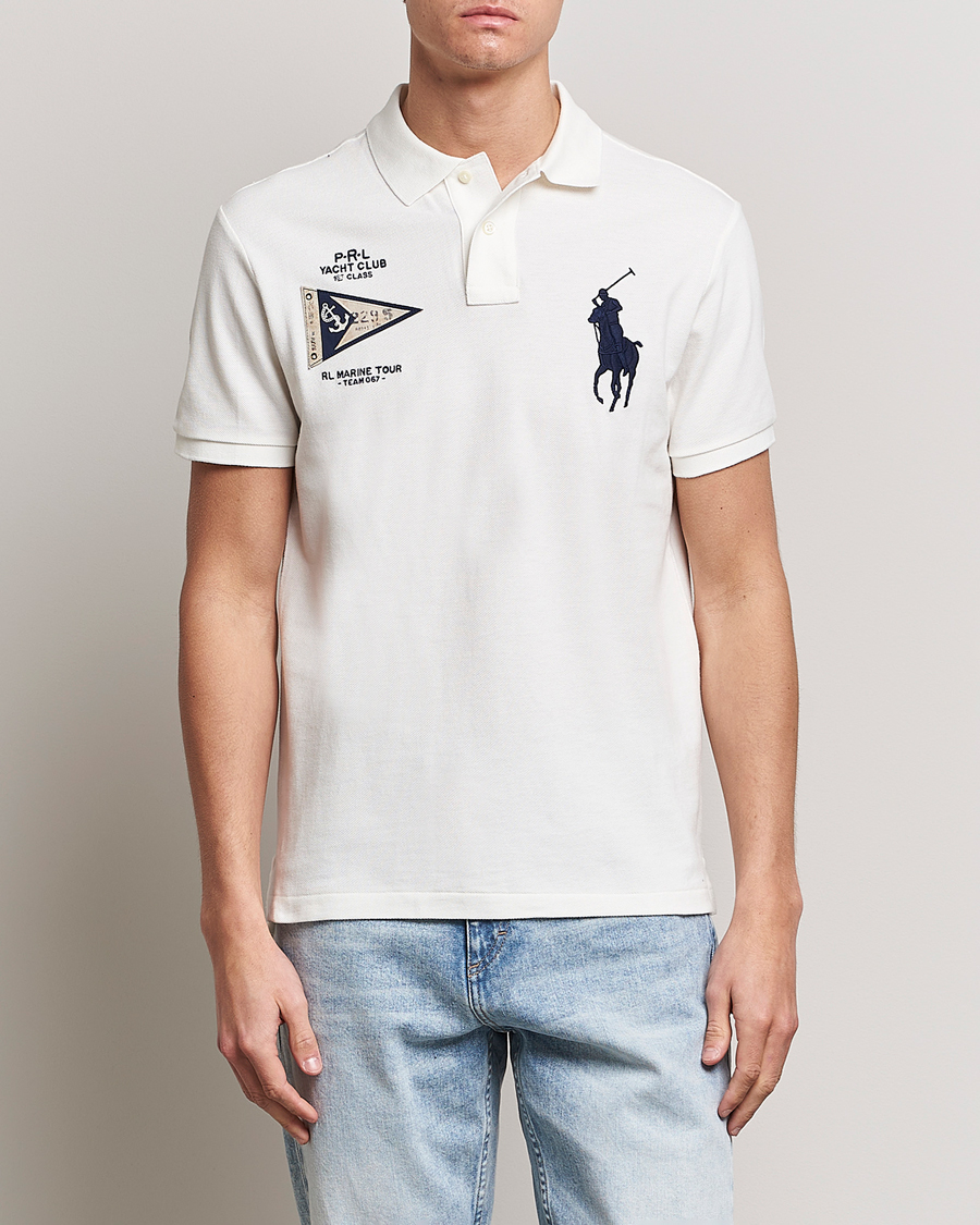 Homme | Polos | Polo Ralph Lauren | Custom Slim Fit Regatta Polo Nevis White
