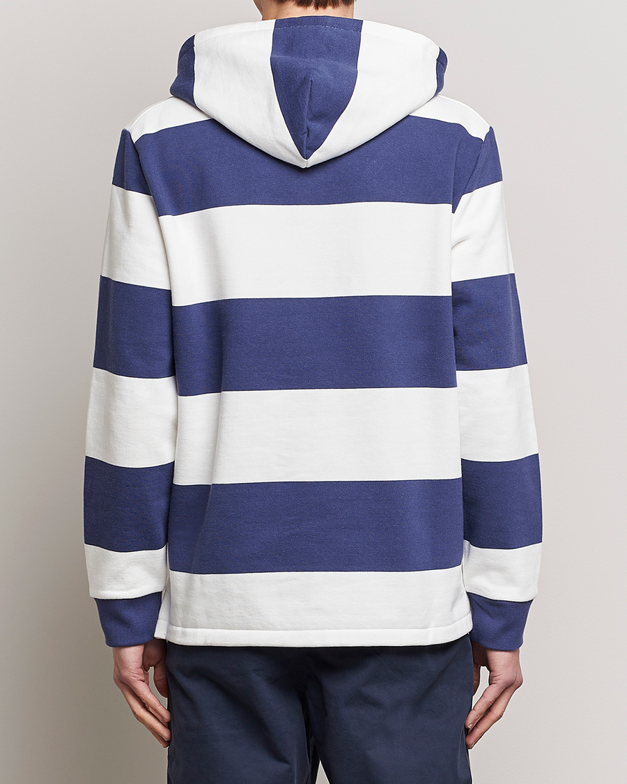 Homme | Pulls Et Tricots | Polo Ralph Lauren | Jersey Blockstriped Hoodie Boat Navy/White