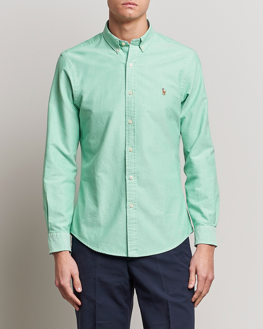 Homme | Chemises | Polo Ralph Lauren | Slim Fit Oxford Button Down Shirt Golf Green