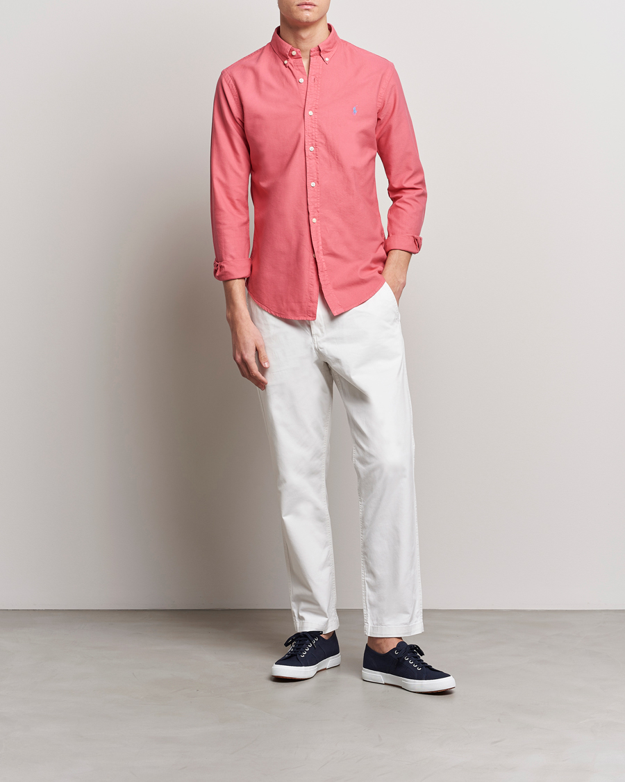 Homme | Chemises | Polo Ralph Lauren | Slim Fit Garment Dyed Oxford Red Sky