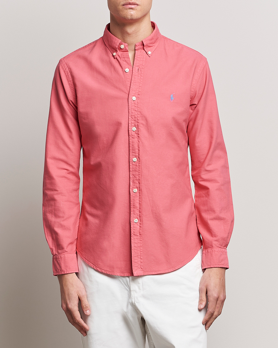 Homme | Chemises | Polo Ralph Lauren | Slim Fit Garment Dyed Oxford Red Sky