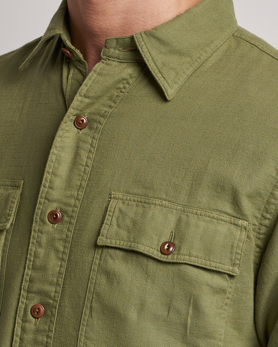 Homme | Chemises | Polo Ralph Lauren | Cotton Overshirt Sage Olive
