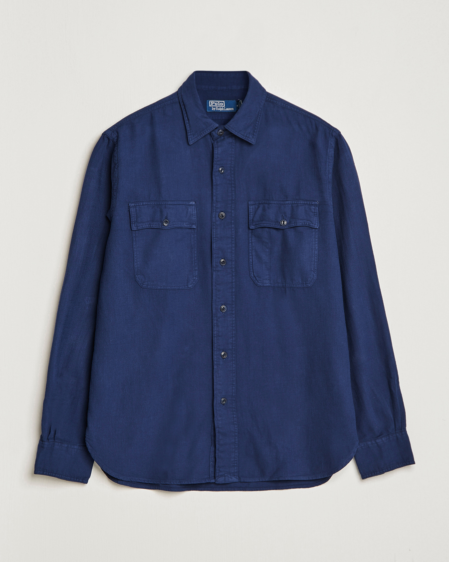 Homme | Chemises | Polo Ralph Lauren | Cotton Overshirt Newport Navy