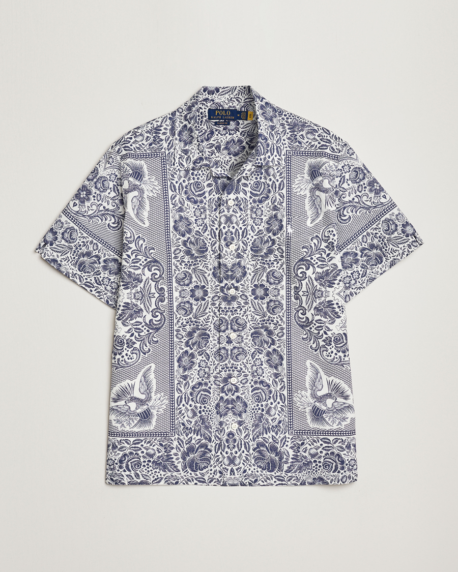 Homme | Chemises | Polo Ralph Lauren | Printed Paisley Short Sleeve Shirt Blue
