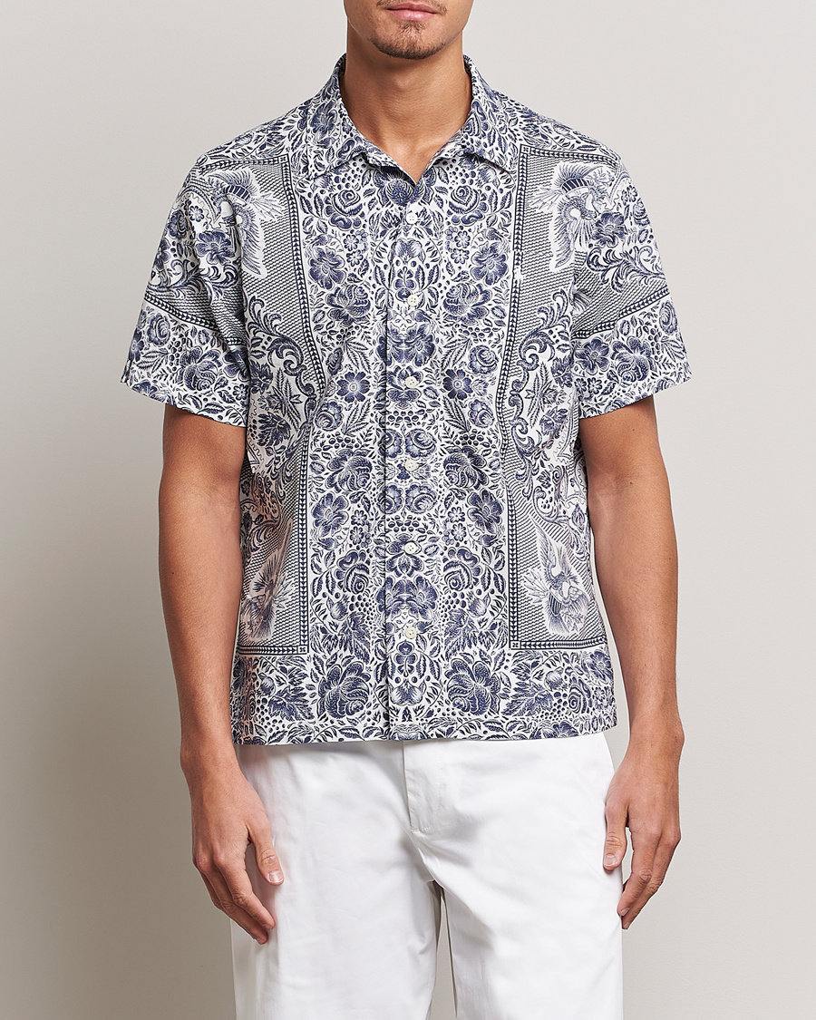 Homme | Chemises | Polo Ralph Lauren | Printed Paisley Short Sleeve Shirt Blue