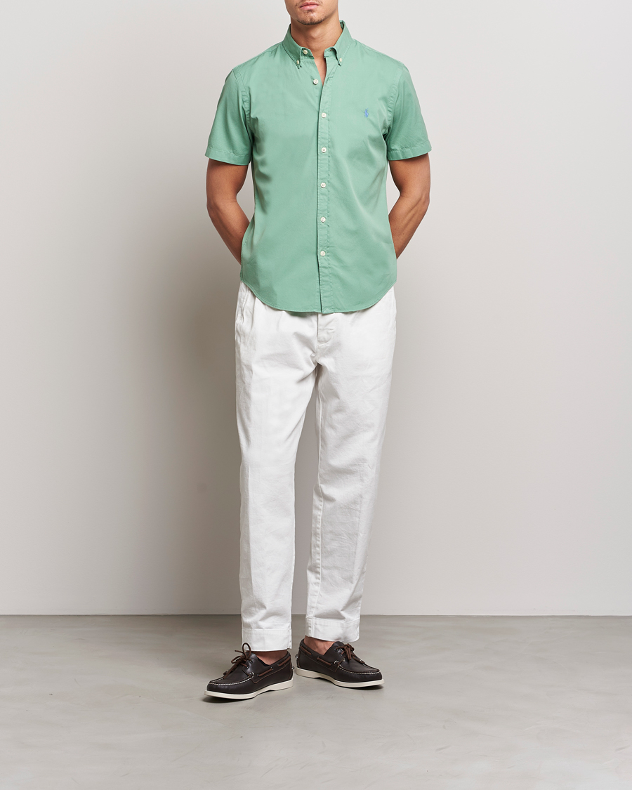 Homme | Chemises | Polo Ralph Lauren | Twill Short Sleeve Shirt Faded Mint