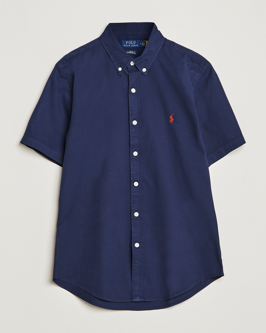 Homme | Chemises | Polo Ralph Lauren | Twill Short Sleeve Shirt Newport Navy