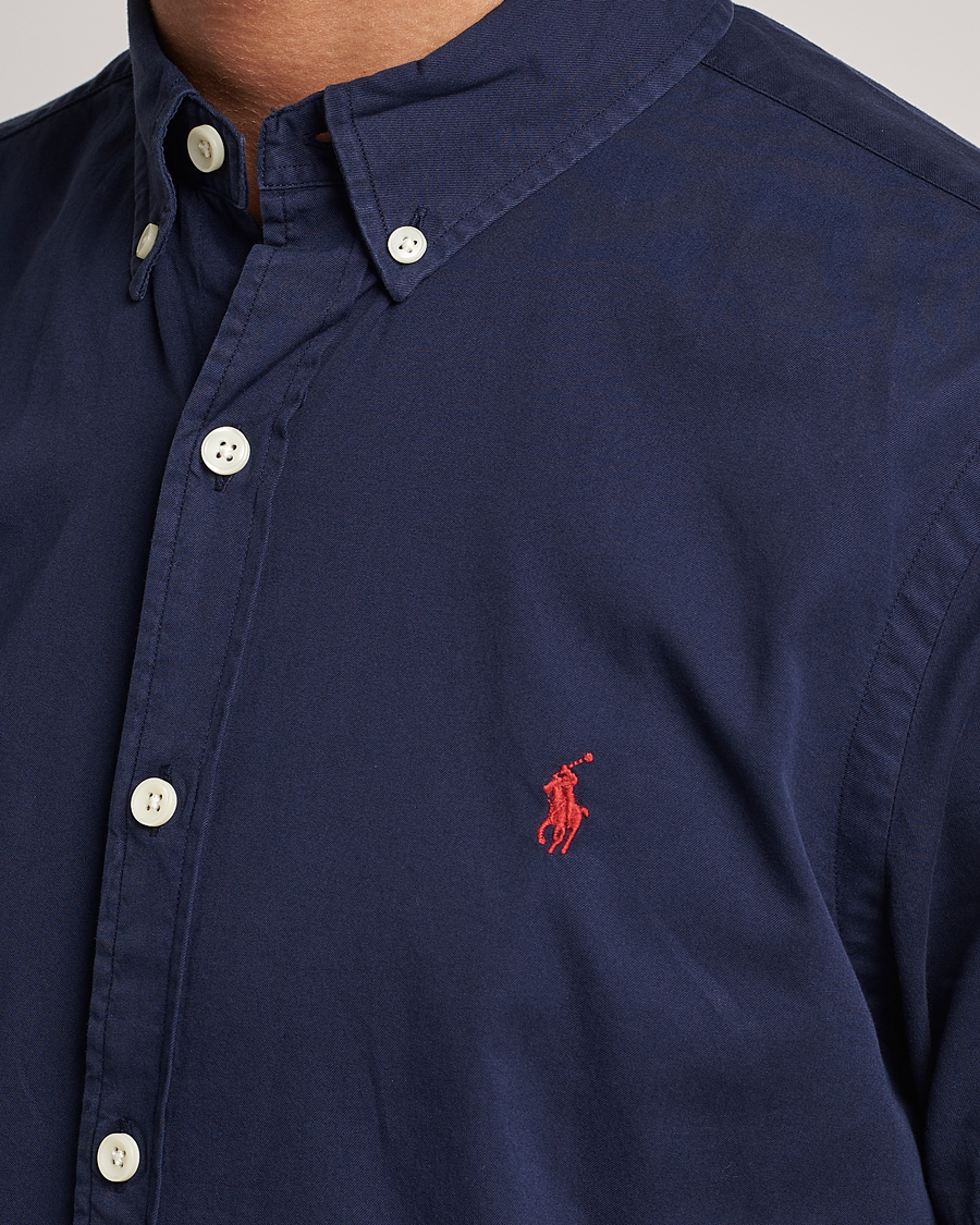 Homme | Chemises | Polo Ralph Lauren | Twill Short Sleeve Shirt Newport Navy