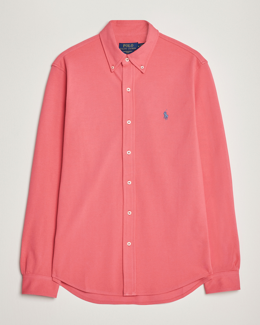 Homme | Chemises | Polo Ralph Lauren | Slim Fit Featherweight Mesh Shirt Red Sky