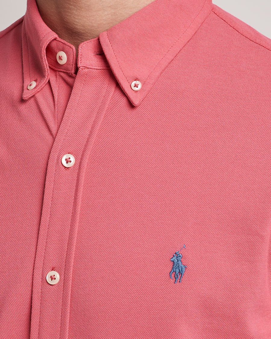 Homme | Chemises | Polo Ralph Lauren | Slim Fit Featherweight Mesh Shirt Red Sky