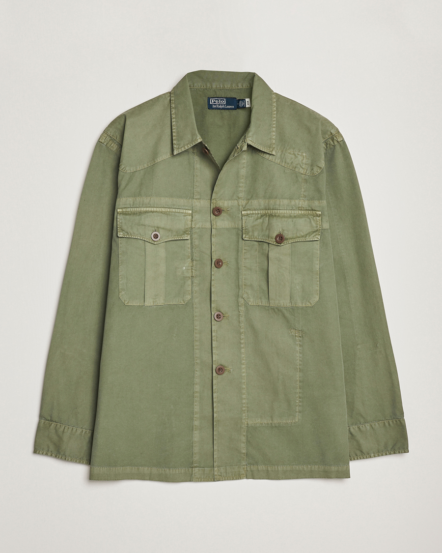 Homme | Manteaux Et Vestes | Polo Ralph Lauren | Twill Pocket Shirt Jacket Olive