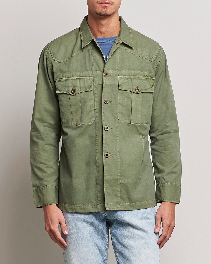 Homme | Manteaux Et Vestes | Polo Ralph Lauren | Twill Pocket Shirt Jacket Olive