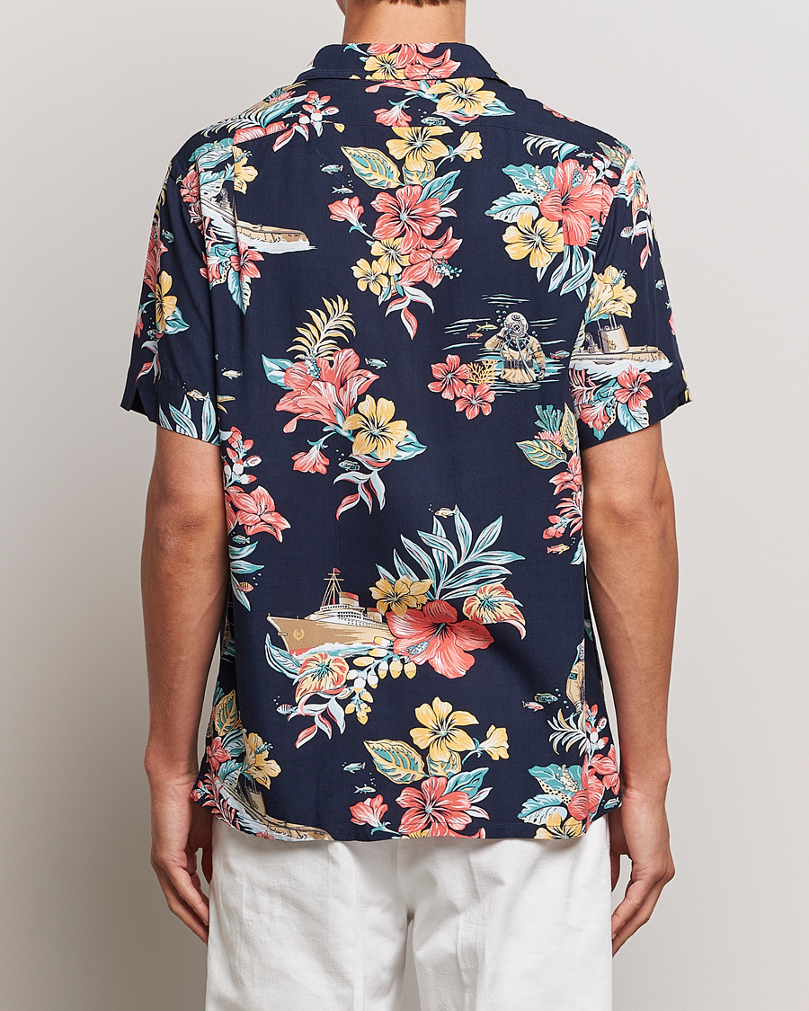 Homme | Chemises | Polo Ralph Lauren | Printed Flower Short Sleeve Shirt Navy Multi