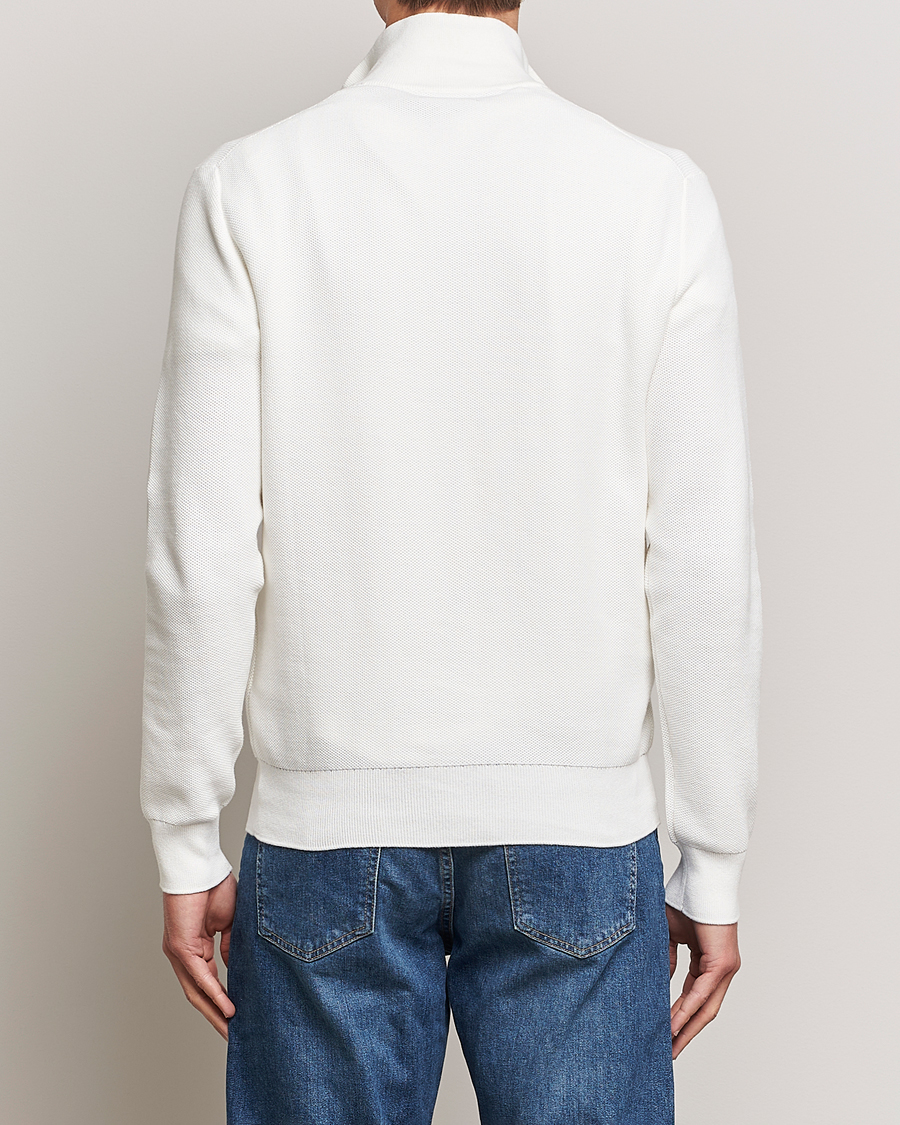 Homme | Pulls Et Tricots | Polo Ralph Lauren | Textured Half-Zip Deckwash White