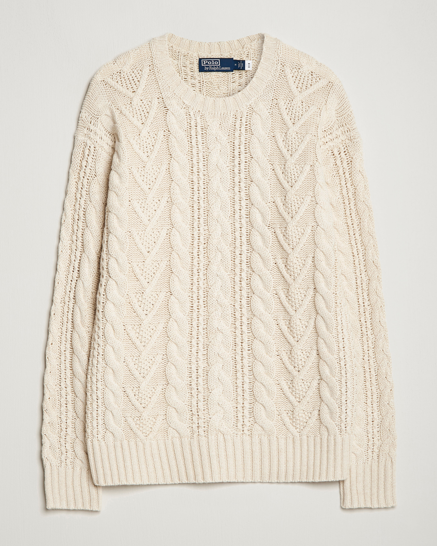 Homme | Pulls Et Tricots | Polo Ralph Lauren | Knitted Fishermen Sweater Cream
