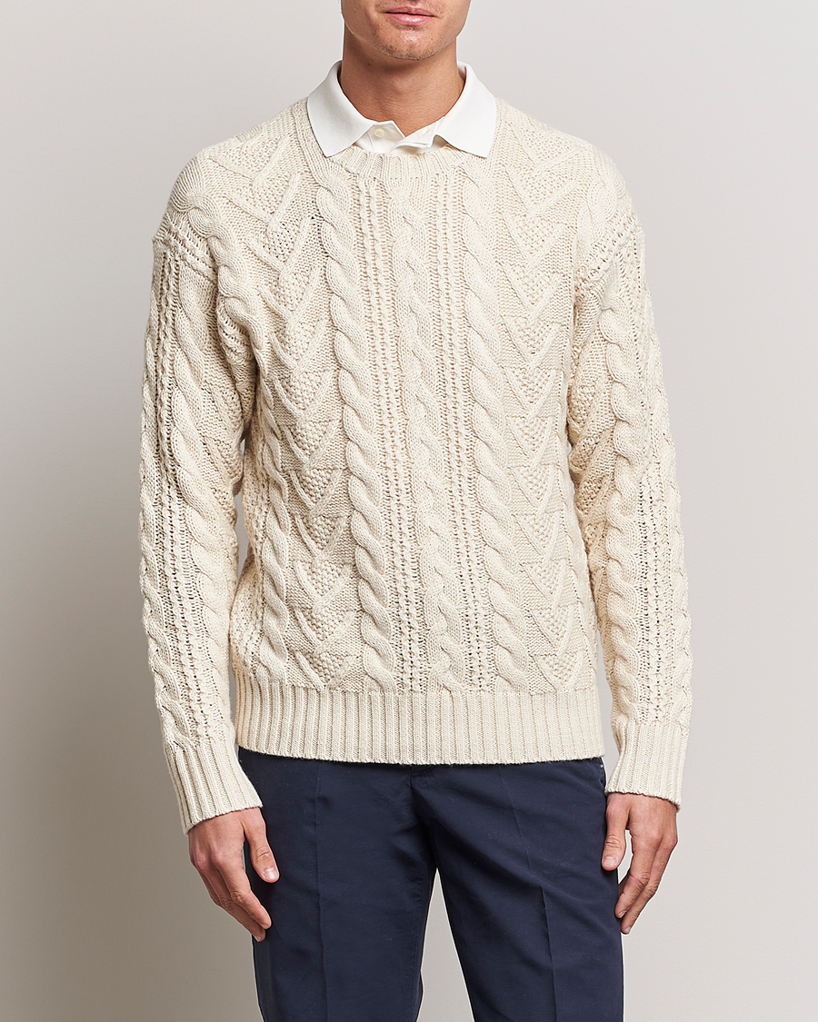 Homme | Pulls Et Tricots | Polo Ralph Lauren | Knitted Fishermen Sweater Cream