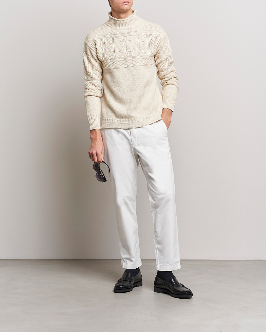 Homme | Pulls Et Tricots | Polo Ralph Lauren | Knitted Fishermen Sweater Cream